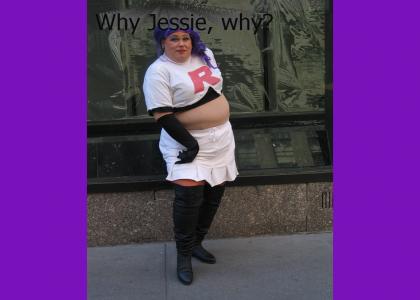Jessie from Team Rocket has let herself go...