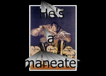 Hitler's a maneater