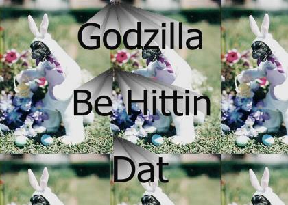 Godzilla loves easter