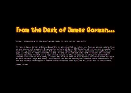 James Gorman Will CRUSH You [updated]