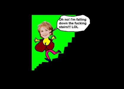 Barbara Walters Fell Down the Stairs!!