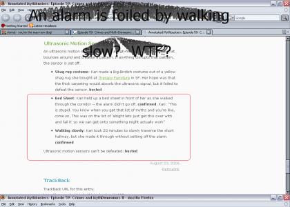 Mythbusters-How To Beat An Ultrasonic Motion Sensor