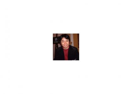 Shigeru Miyamoto doesn't change facial expressions.