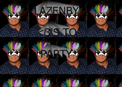 lazenby likes to party