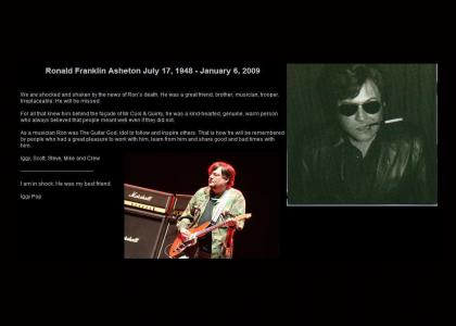 For Ron Asheton (Guitarist of The Stooges)