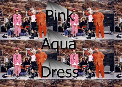 pink aqua dress