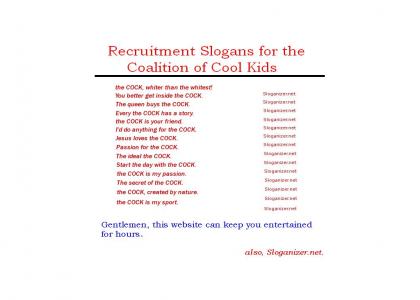 Recruiting Slogans!