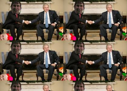 President Bush Meets with tom fulp of newgrounds.com