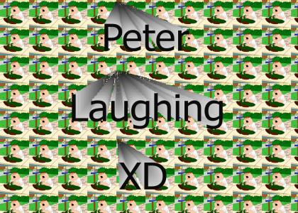 Peter laughing