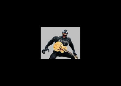 Venom rocks the guitar