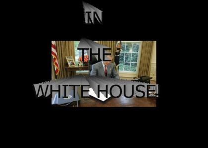 In the white house