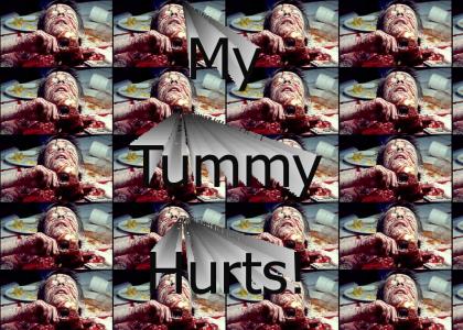 My tummy hurts!