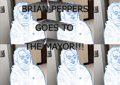 brian peppers goes to the mayor