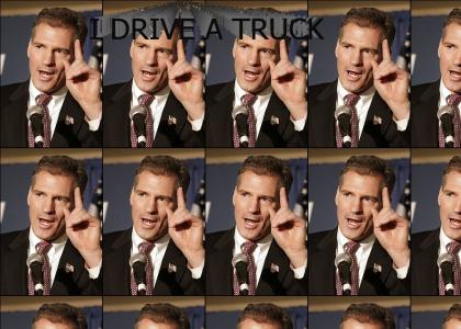 Scott Brown Drives a Truck