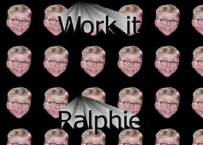 Ralphie works it