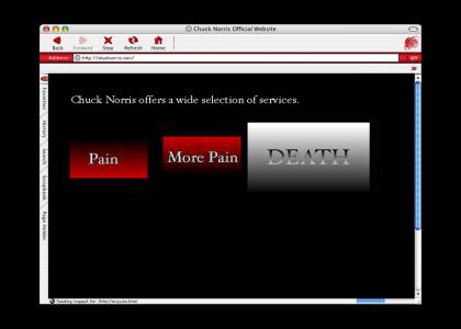 Chuck Norris' Real Homepage