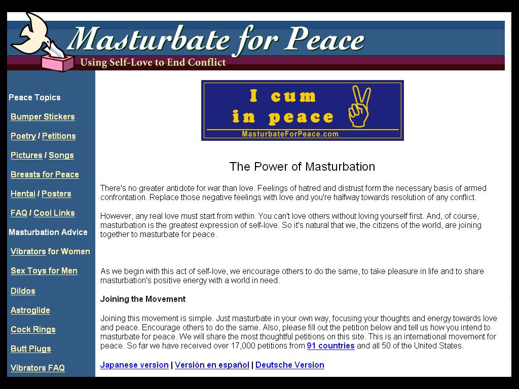 masturbateforpeace