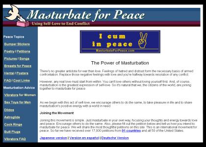 Masturbate for Peace!