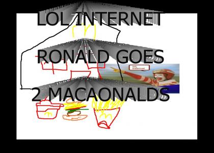 LOL RONALD GOES 2 MACDNALDS VOTE 5 FUNNEH