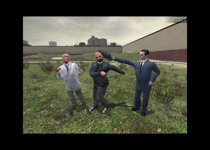 Half-Life 2 and three stooges