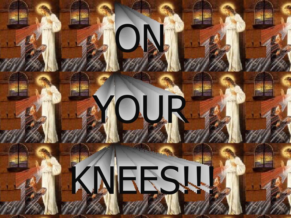 jesusonknees