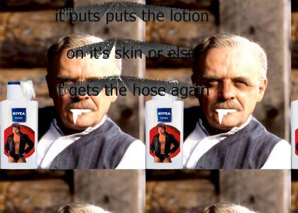 Anthony hopkins is loving the lotion