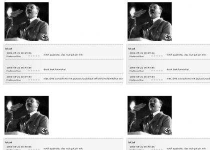 MattressMan is sending  my sites nazi messages.
