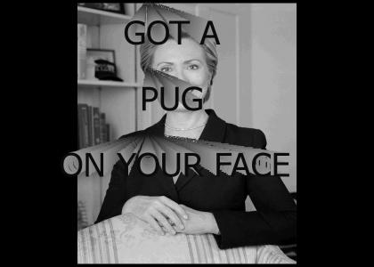 Hillary Got A Pug On Her Face