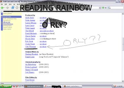 Reading Rainbow - O RLY?