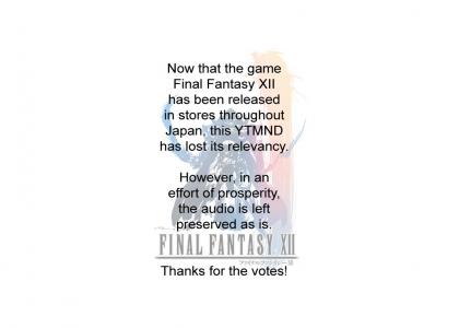 Where's Final Fantasy XII? -RELEASE UPDATE-