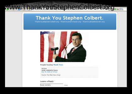 thank you stephen colbert