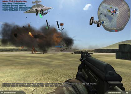Darth Vader is having a wonderful time playing Battlefield 2