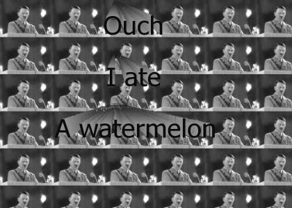 Hitler Eats Watermelen