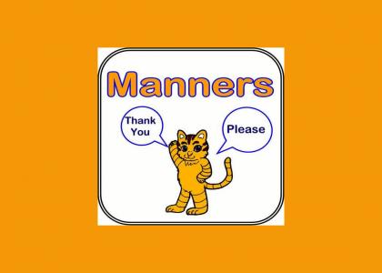 Manners Cat teaches you a lesson in manners