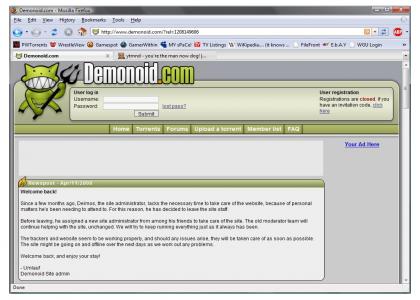 Demonoid Is Back