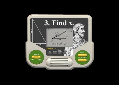 Math pwned Tiger!  Find X.