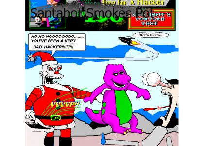 Pot- smoking Santabot