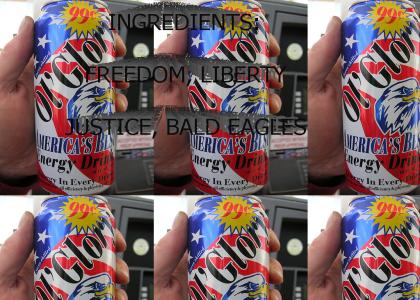 The Patriotic American's Energy Drink Of Choice