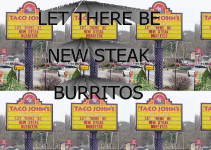 let there be new steak burritos