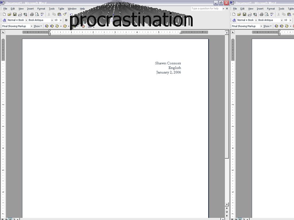 procrastination