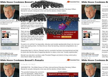 George Bush Really DOES Care About Black People