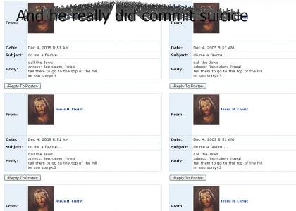 Jesus Myspace Suicide.