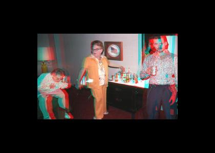 Old Bitches Party In 3D