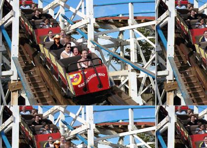 CREEDTMND: Scott goes for a ride on a ROLLER COASTER!!!