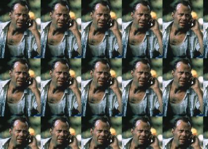John McClane gets a message from Samuel L. Jackson...