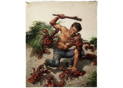 50 ft Man vs. Crabs