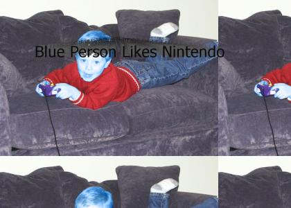 Blue Person Likes Nintendo