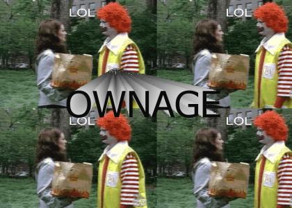 Ronald pwns a pedestrian