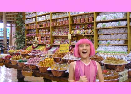 Stephanie is like a kid in a candy store!