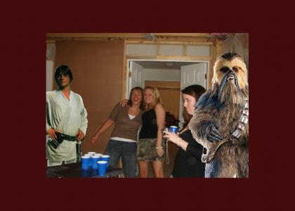 Luke Skywalker was good at beer pong in college